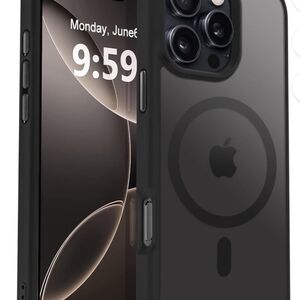 Magnetic iphone 16 case magsafe compatible black *new*